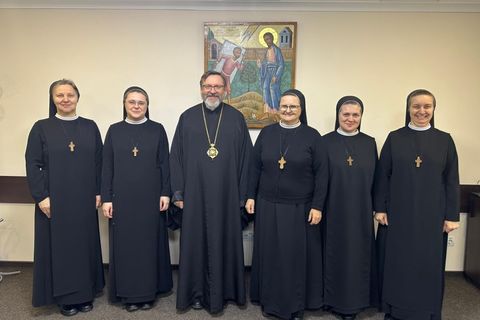 Глава УГКЦ зустрівся з новообраною настоятелькою Згромадження сестер Пресвятої родини