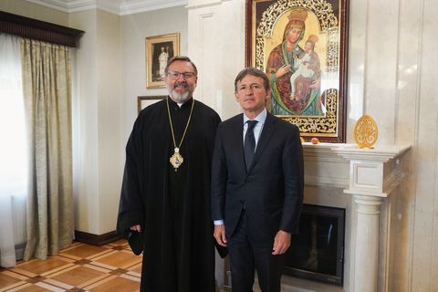 His Beatitude Sviatoslav Meets with the Ambassador of Italy to Ukraine