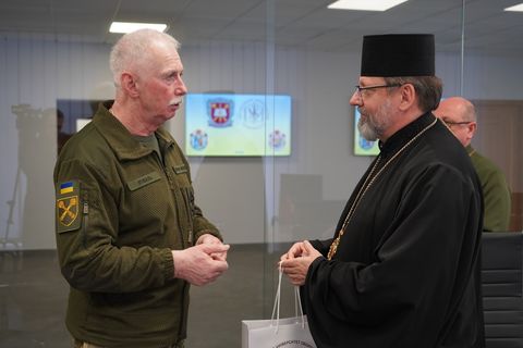 «Тут виховують людей, здатних служити спільному благу»: Глава УГКЦ привітав спільноту Національного університету оборони України