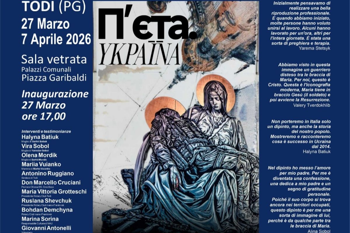 La «Pietà» ucraina sarà presentata nella città di Todi