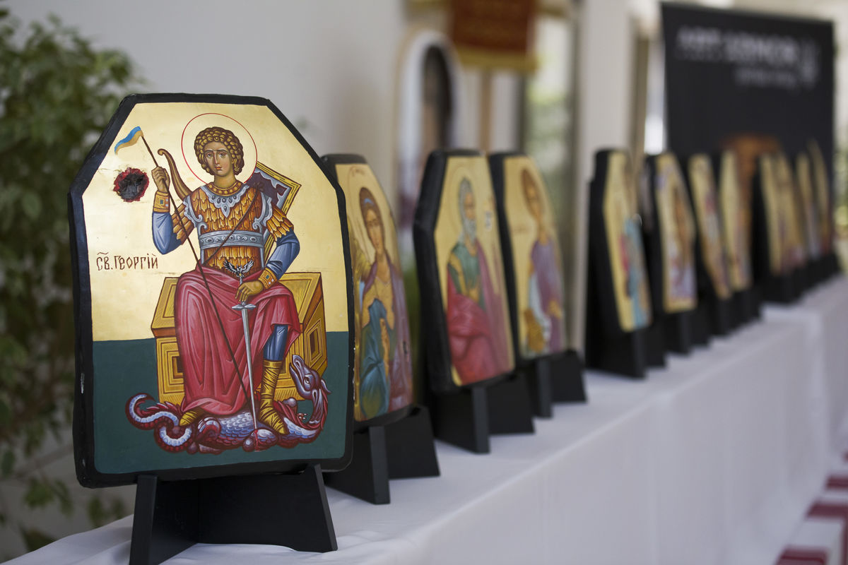 “Spiritual Valor”: the Patriarchal Cathedral of the Resurrection of Christ hosts an exhibition of icons painted on armor plates