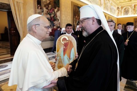Глава УГКЦ у 177-й тиждень війни: Я подякував Папі Леву, що Петрова скеля непохитно стоїть з Україною