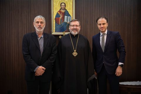 Глава УГКЦ і посол Чехії обговорили підтримку українських біженців та роль Церкви під час війни