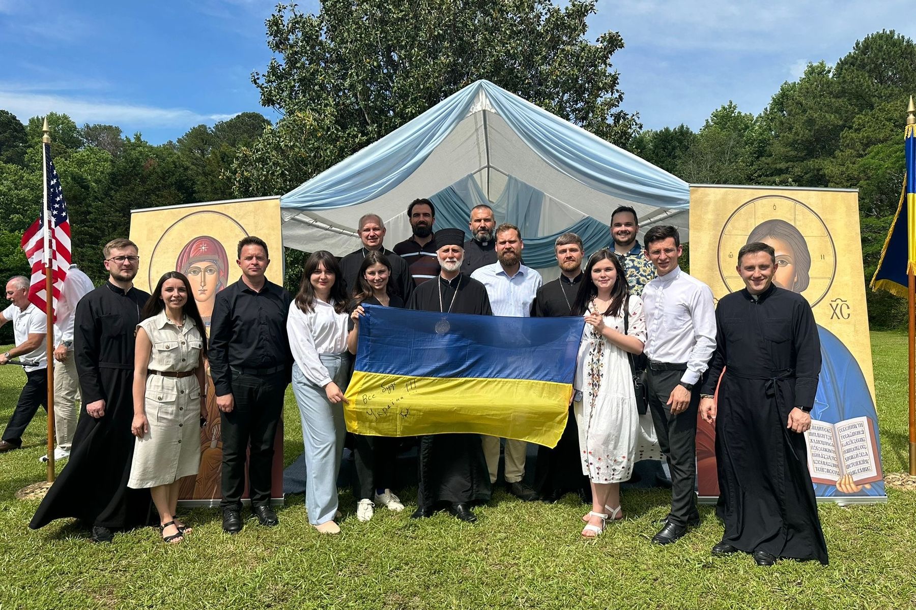 Archbishop Borys Gudziak Joins African American Catholics in Atlanta and Leads Prayer Rally for Ukraine in Georgia