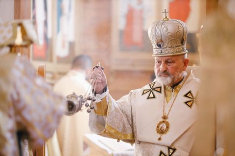 Глава УГКЦ привітав митрополита Ігоря Возьняка з 20-річчям інтронізації та 45-річчям священства