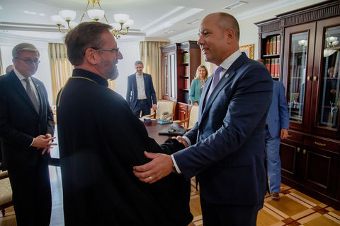 His Beatitude Sviatoslav congratulated the President of the Ukrainian World Congress on his new term