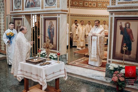 Блаженніший Святослав у свій день народження молився з Постійним Синодом та студентами колегії у Римі