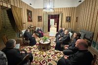 Члени Постійного Синоду УГКЦ на зустрічі із примасом Іспанії