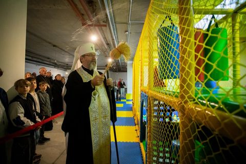 Глава УГКЦ освятив нові простори для дітей та молоді у Патріаршому соборі Воскресіння Христового