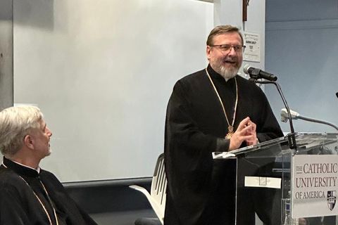 His Beatitude Sviatoslav at the Catholic University of America: “Staying in Kyiv During the War Is a Blessing”