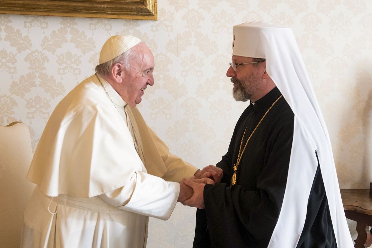 Il Capo e Padre della Chiesa greco-cattolica ucraina ha espresso il proprio cordoglio per il passaggio all’eternità di Papa Francesco 