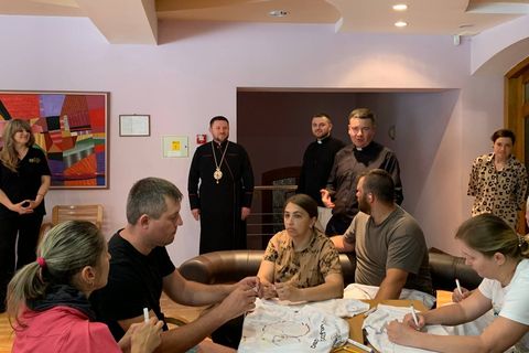 Владика Микола Бичок відвідав реабілітаційний заїзд для ветеранів і їхніх родин 