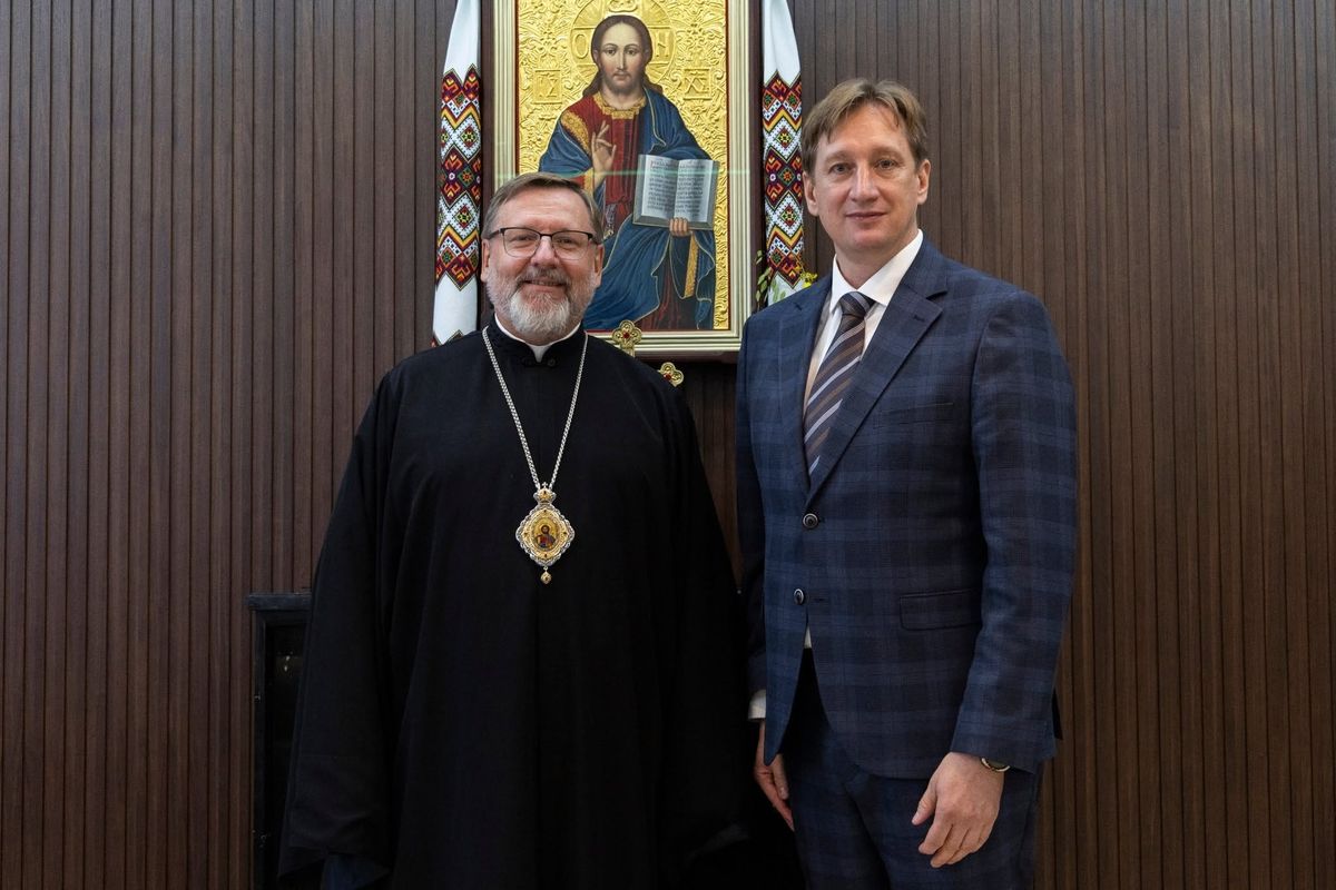 Освіта, капеланство, підтримка учнів за кордоном: Глава УГКЦ зустрівся з міністром освіти і науки України Андрієм Бутенком