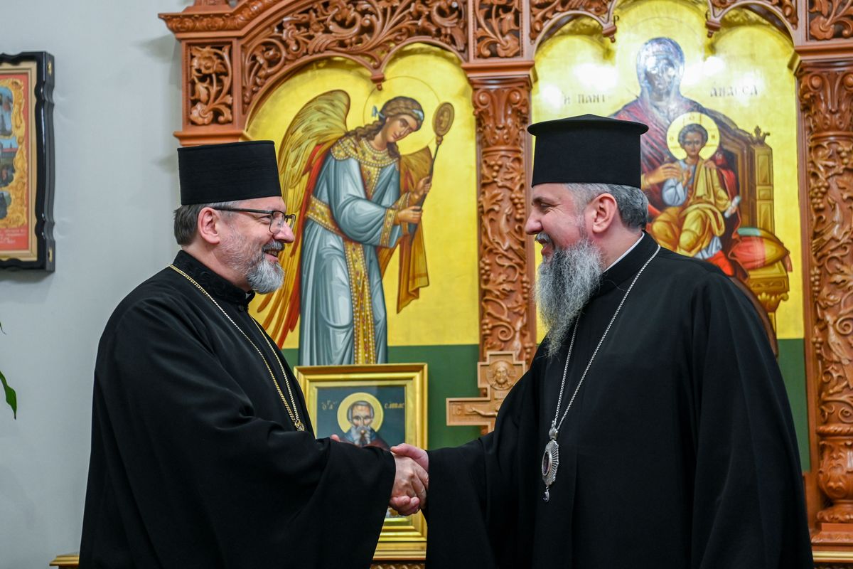 His Beatitude Sviatoslav Met with His Beatitude Epifaniy