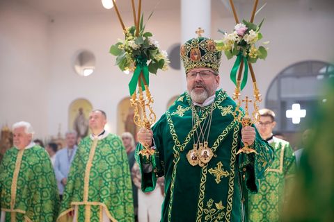 «Сьогодні Україна зодягається силою з висоти», — Глава УГКЦ у свято Зіслання Святого Духа