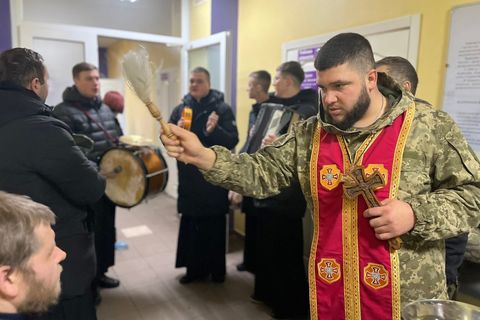 Семінаристи з Івано-Франківська відвідали військових і мешканців Запорізької області