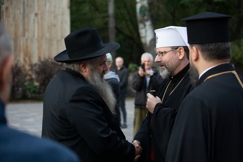 Блаженніший Святослав подякував головному рабину України за вшанування пам’яті митрополита Андрея Шептицького