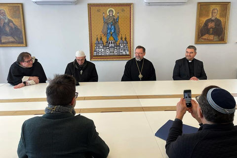 The Head of the UGCC met in Kyiv with a delegation of religious leaders from the USA, Great Britain, and Poland