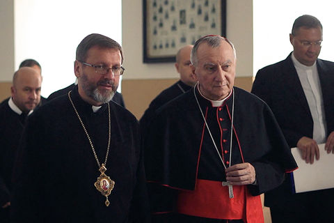 His Beatitude Sviatoslav thanks Cardinal Parolin for writing foreword to his book “Tell Me the Truth”