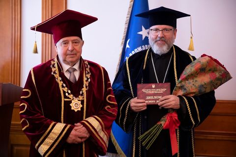 Блаженніший Святослав отримав звання доктора Honoris Causa Українського державного університету імені Михайла Драгоманова