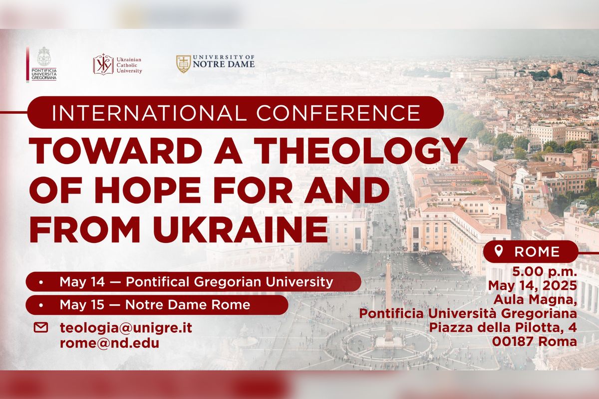 «Verso una teologia della speranza per l’Ucraina e dall’Ucraina» — conferenza internazionale a Roma