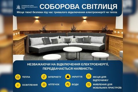 Патріарший собор Воскресіння Христового запрошує киян у простір тепла, світла та коворкінгу