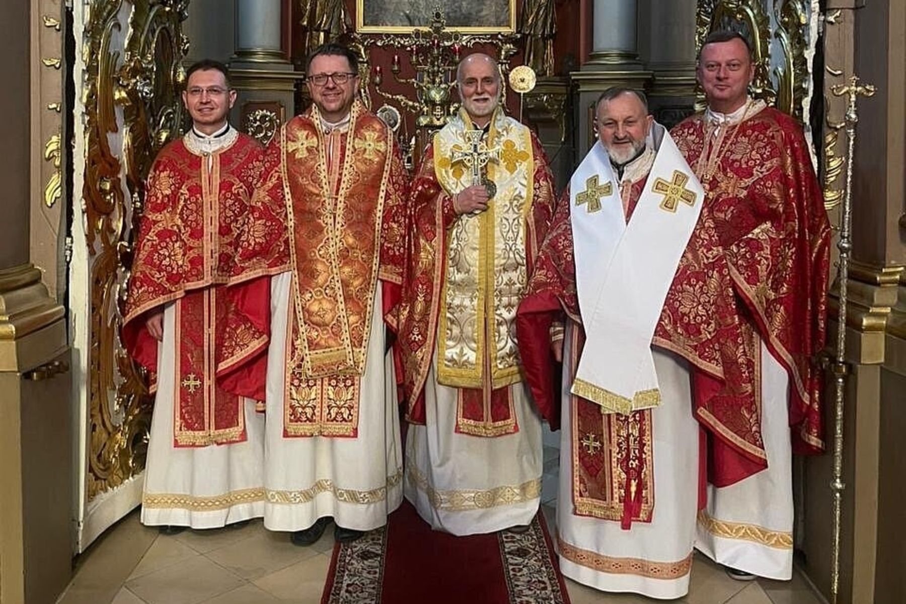 Metropolitan Borys Gudziak Celebrates Divine Liturgy in Lviv with Metropolitan Ihor and Bishop Volodymyr