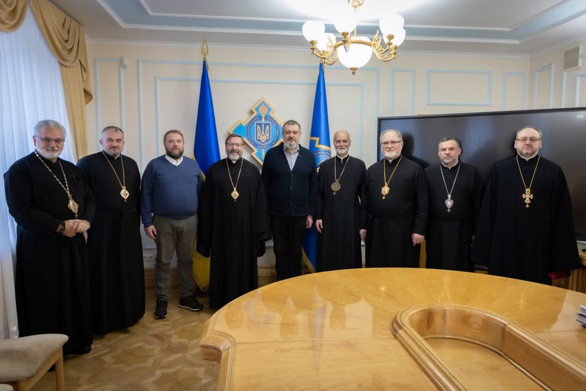 UGCC Permanent Synod Bishops Meet with Ukraine’s National Security Council Secretary