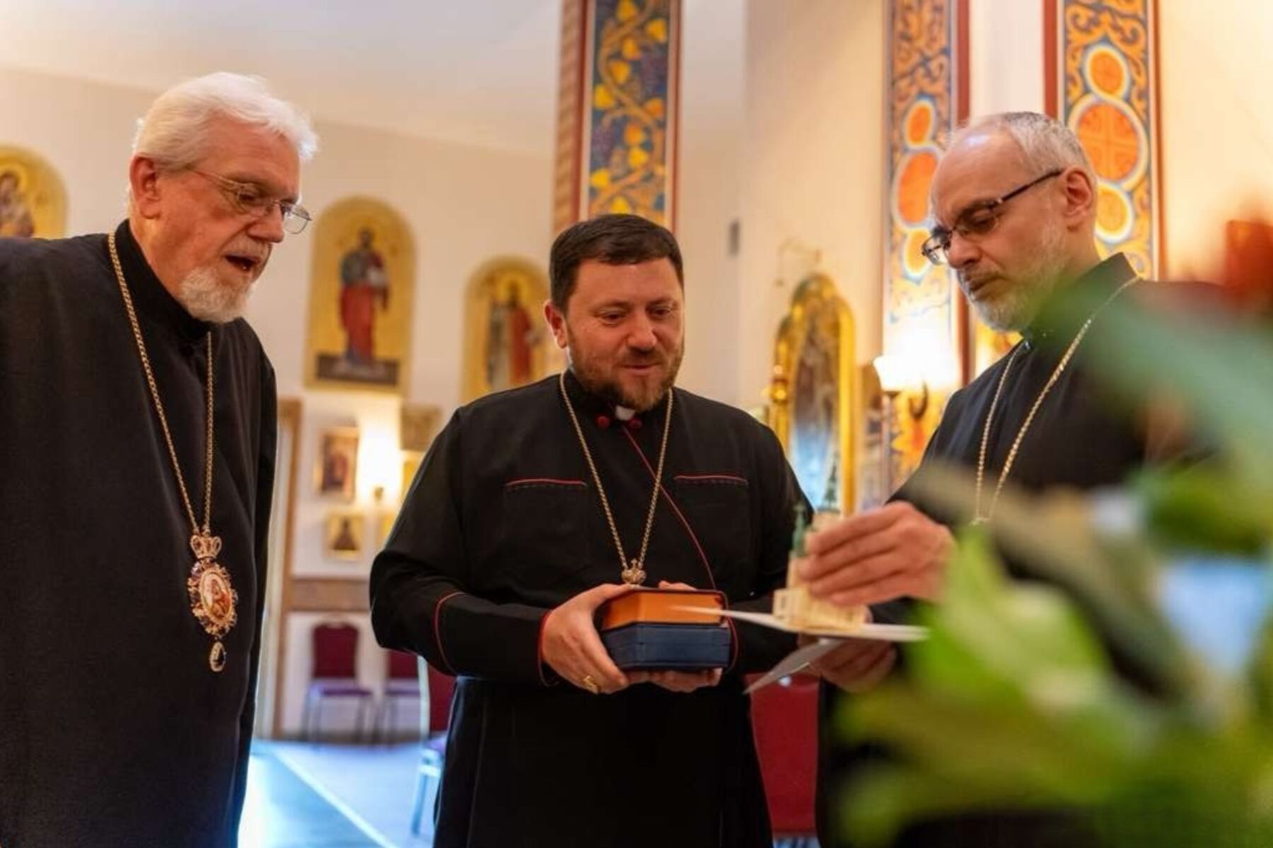 Meeting of Bishop Mykola Bychok with UOC of USA Clergy