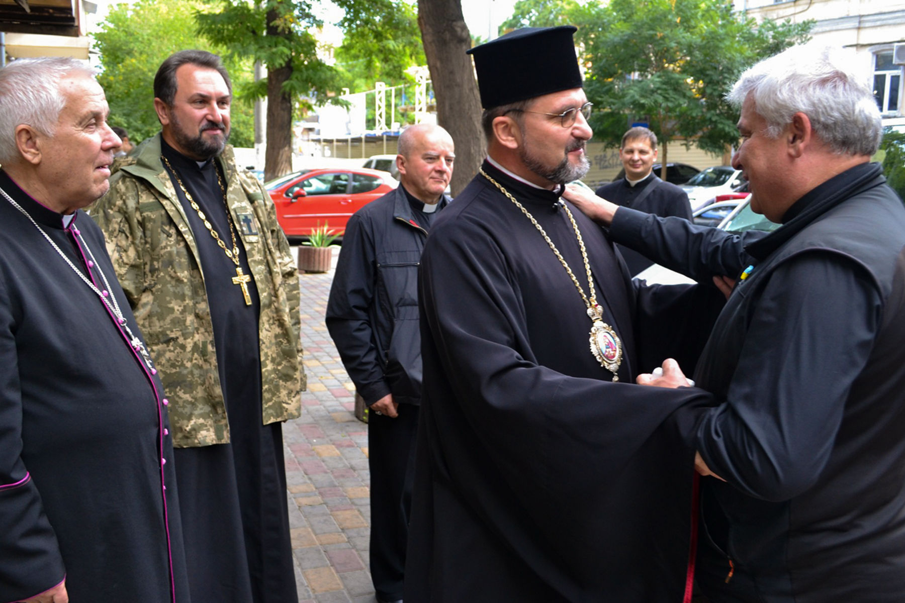 Cardinal Konrad Krajewski met with the clergy and faithful of the UGCC in Odessa