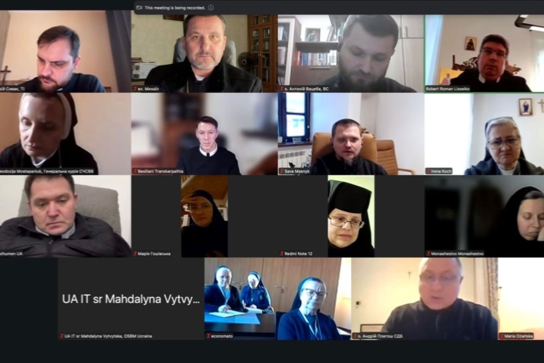 Підготовка до Синоду Єпископів УГКЦ: владика Михайло Бубній провів зустріч із вищими настоятелями монаших інститутів