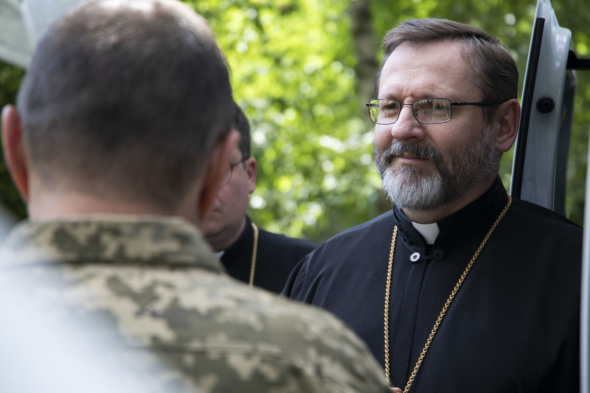 «Кожна можливість поспілкуватися з нашими воїнами — це промінчик надії і дяка Богові за те, що вони живі», — Глава УГКЦ у 161-й день війни