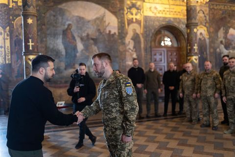 President of Ukraine presents state awards to three UGCC military chaplains