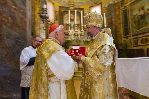 Блаженніший Святослав привітав кардинала Гуалтьєро Бассетті із 60-ю річницею священничих свячень