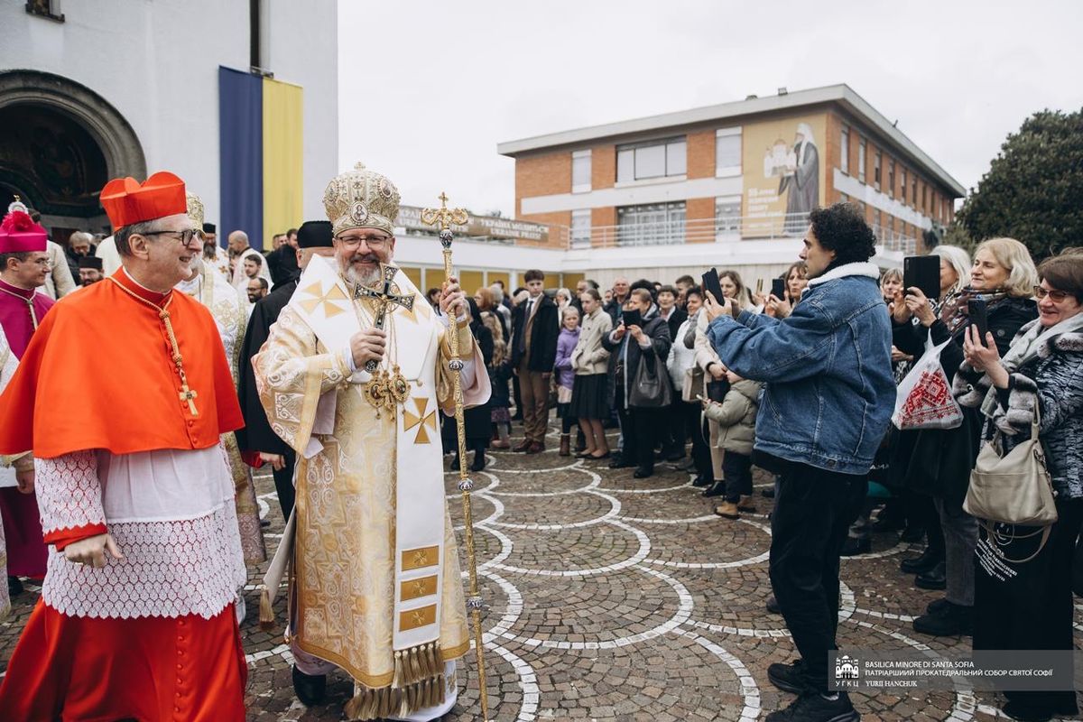 «Я сьогодні приїхав до вас із замерзлого, але незламного Києва як свідок незламності нашого народу», — Блаженніший Святослав у Римі