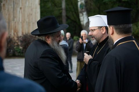 Блаженніший Святослав привітав Головного рабина України та Києва із 60-річчям