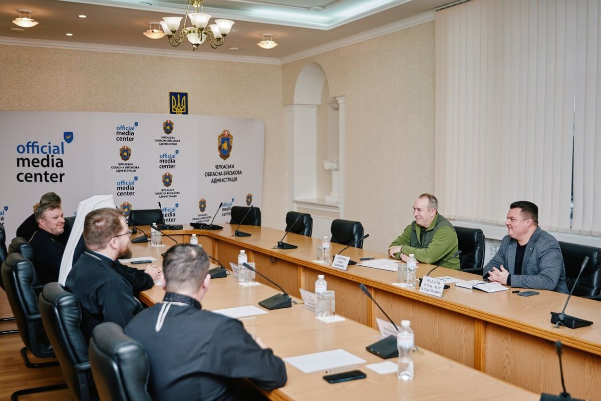 Блаженніший Святослав у Черкасах зустрівся з очільниками області та міста