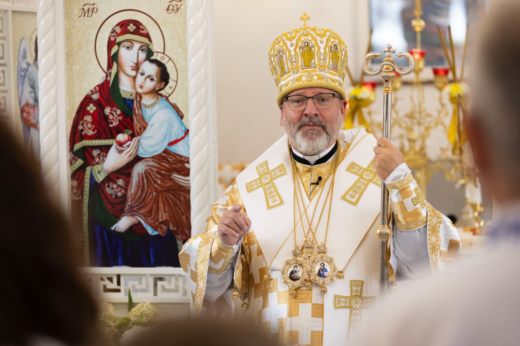 Проповідь Блаженнішого Святослава в церкві Святої Софії — Премудрості Божої в селі Петропавлівська Борщагівка у 13-ту неділю після Зіслання Святого Духа