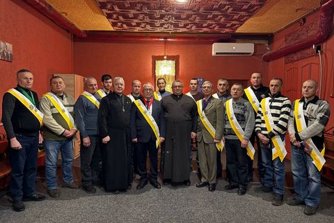 Прифронтова парафія УГКЦ поповнилася новими Лицарями Колумба