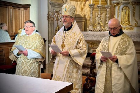 Владика Богдан Дзюрах очолив молитву за справедливий мир в Україні у відпустовому центрі Марія Роггендорф в Австрії