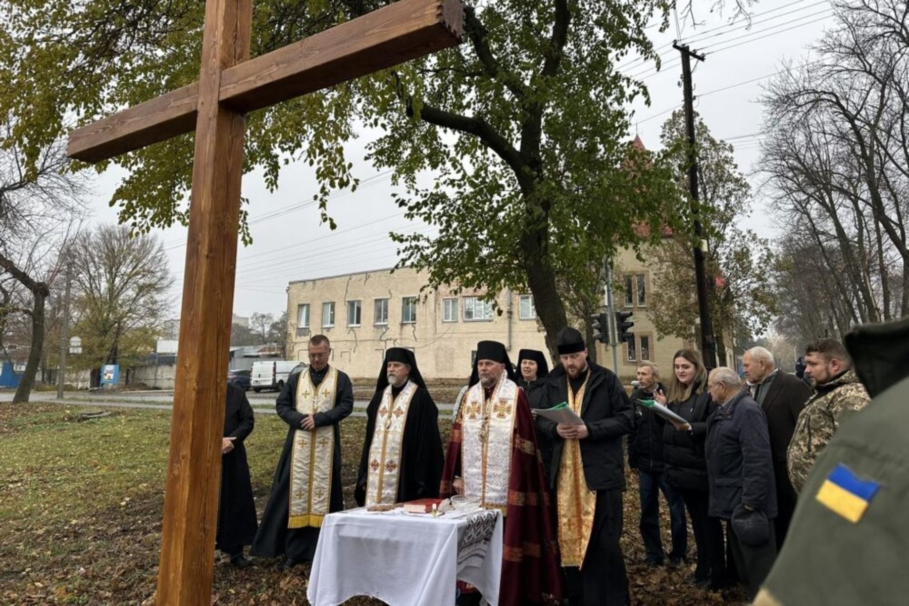 У місті Лозова освятили наріжний камінь для будівництва храму Преображення Господнього