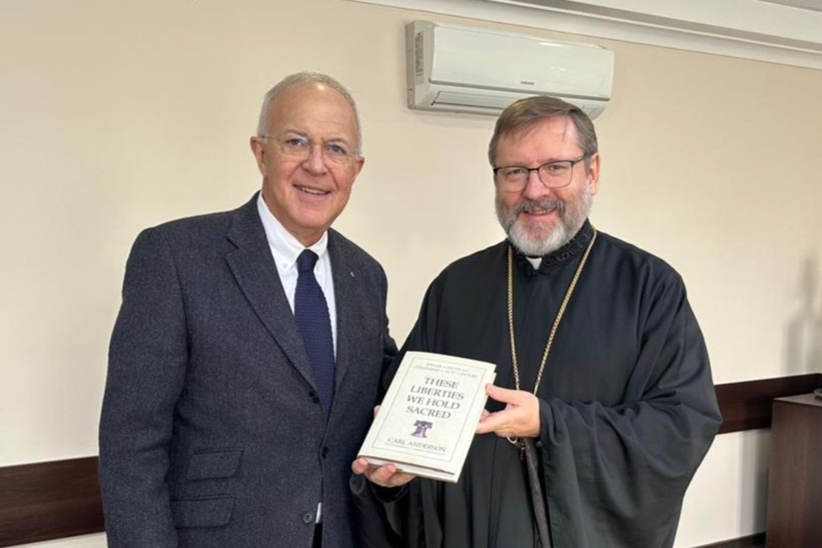 “The voice of our Church is important to majority of Ukrainians,” His Beatitude Sviatoslav Thanks Knights of Columbus for Supporting UGCC Initiatives
