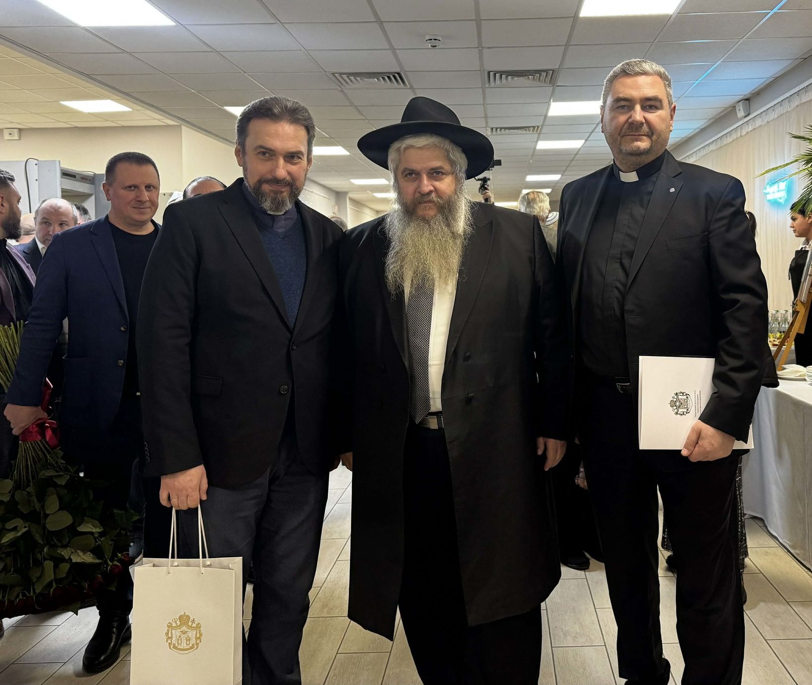 о. Микола Сулима, рабин Моше Реувен Асман, о. Ігор Шабан